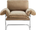 Modway Ansel Performance Velvet Accent Chair in Taupe - Image 8