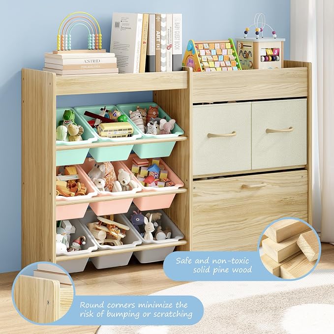 EXPERLAM Toy Storage Organizer for Kids, 9-Bin Toy Organizer - Image 8