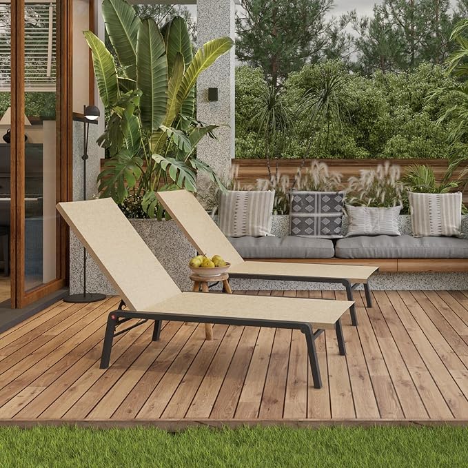 Patio Chaise Lounge Set of 2 - Image 7
