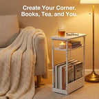 Narrow Side Table, 3-Tier Slim End Table - Image 7