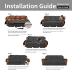 Easy-Going Oversized Recliner Sofa Cover, Reversible Couch Cover - Image 7