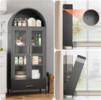 Metal Arched Display Cabinet - Image 7