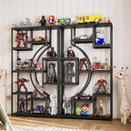 HolliWill 70.8" Tall Bookshelves Set of 2, Bedroom –Metal Frame & Anti-Tip & - Image 5