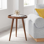 Modway Chiro Solid Wood Side Table in Walnut - Image 2