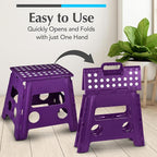 Handy Laundry Folding Step Stool 13 Inch – Sturdy Plastic Foldable Step Stool - Image 3