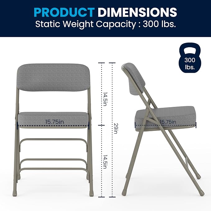 Flash Furniture Hercules Series Metal Folding Chairs - Image 3