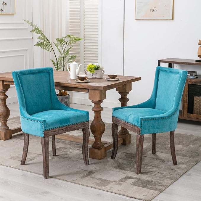Modern Dining Chairs Set of 2, High Back Dining Chairs Side Chairs - Image 2