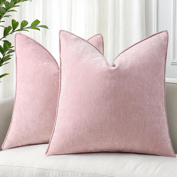decorUhome Summer Couch Throw Pillow Covers 18x18 Set of 2, Decorative Soft by decorUhome
