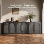 BELLEZE Set of 3 Modular Sideboard - Image 3