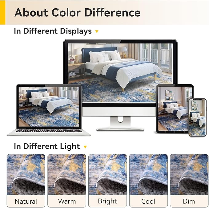 RELEANY Washable Square 10' x10' Area Rug - Image 6
