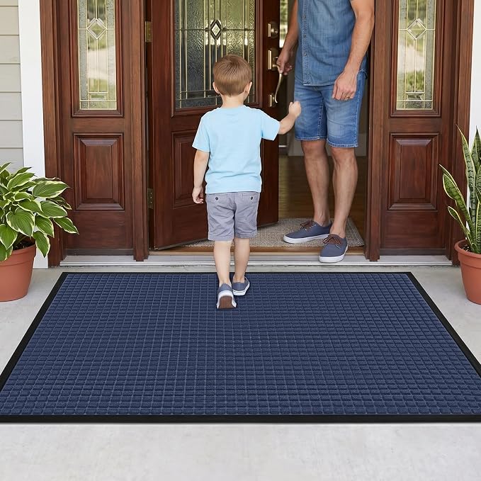 Front Door Mat Outside Entrance, Heavy Duty Waterproof Doormat | 73"x46" - Image 9