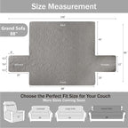 Quilted Grand Sofa Covers Washable, Couch Cover - Image 7