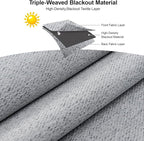 Joydeco Faux Linen Blackout Curtains - Image 2