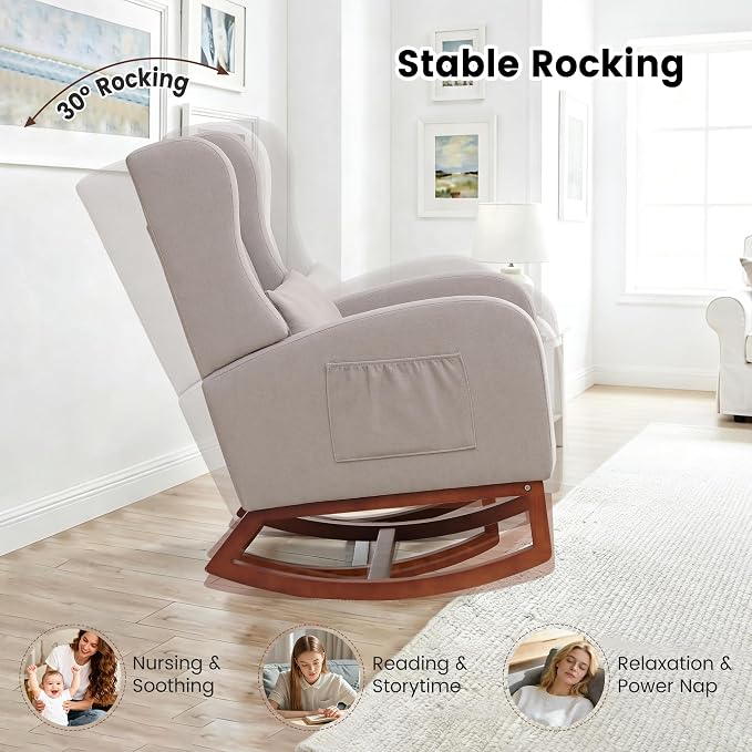 Nursery Rocking Chair，Rocking Chair - Image 4