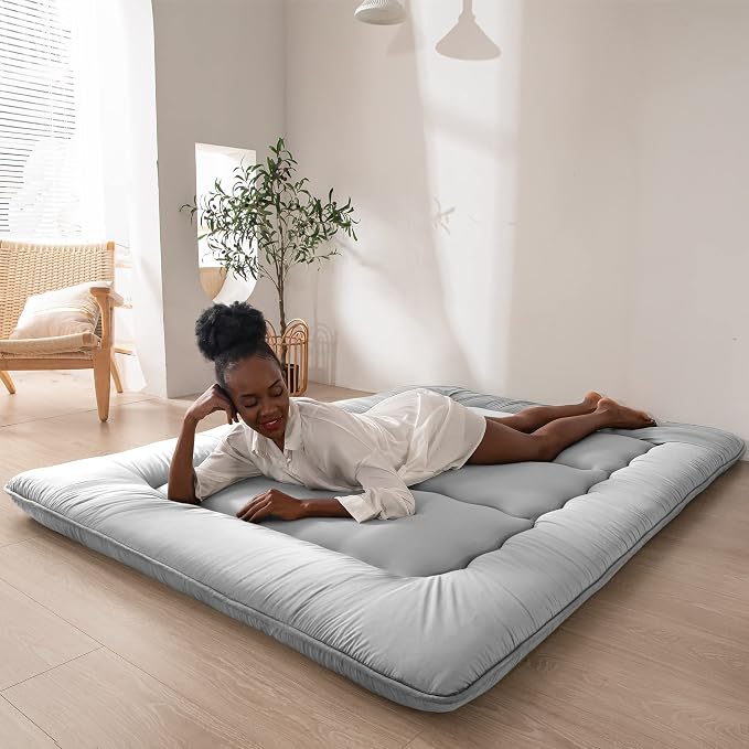 MAXYOYO Japanese Floor Mattress Futon Mattress, Thicken Futon Roll Up Guest by MAXYOYO