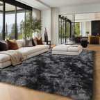 Abstract Shaggy Area Rug 6x9 Feet, Plush Fluffy Rugs - Image 9