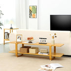 Bamboo TV Stand for TVs up to 65", Accent Entertainment Center - Image 5