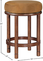 Meridian Furniture 978Saddle-C Monette Collection Art Deco Counter Stool - Image 3