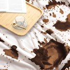 Edenleaf Cow Print Blanket 60"x80", Ultra Soft Flannel Cow Throw Blanket - Image 6