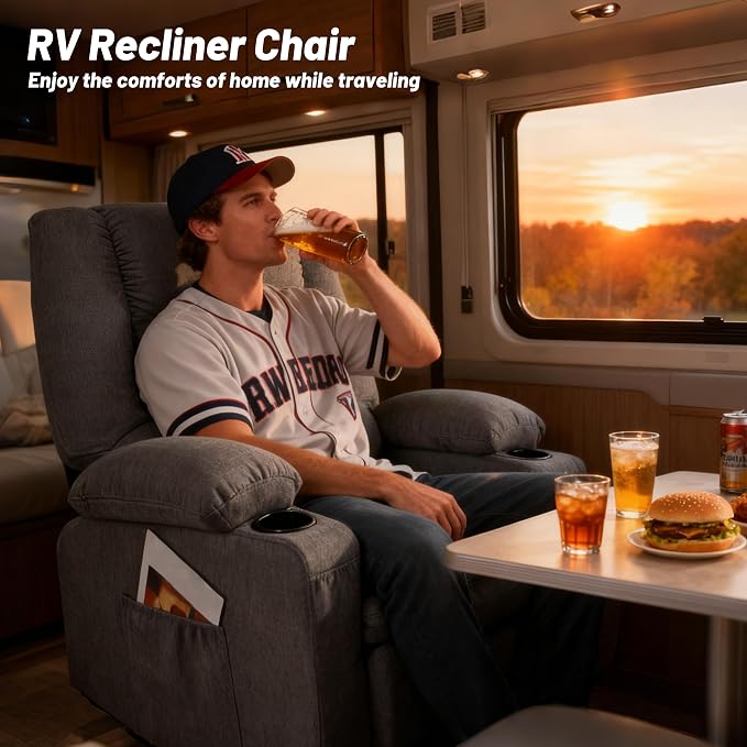 Oversized Swivel Rocker Recliner Chair - Image 6