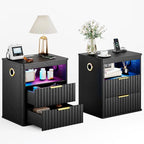 WOOVIVS Modern Nightstand Set of 2 by WOOVIVS
