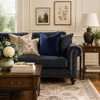 GIGIZAZA Navy Velvet Pillow Covers 20x20 Decorative Pillows Pack of 2 | Blue - Image 2