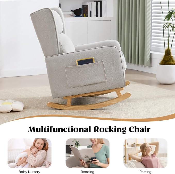 HCHAIRH Nursery Rocking Chairs, Rocking Chair Nursery - Image 5