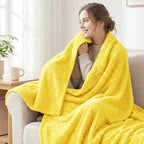 Exclusivo Mezcla Large Waffle Fleece Throw Blanket - Image 2
