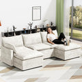 LEVELEVE 112.5" U-Shape Modular Sofa by Enjoyyourlife