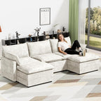 LEVELEVE 112.5" U-Shape Modular Sofa by Enjoyyourlife