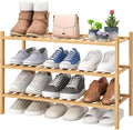 viewcare 3-Tier Free Standing Shoe Racks, Bamboo Wood Shoe Rack by VIEWCARE