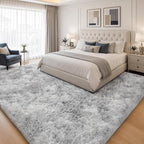 PLHXFR 9x12 Area Rugs Living Room: Fluffy Bedroom Shag Rug Light Grey | Upgrade - Image 3