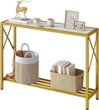 Tajsoon Entryway Table 41.8”, 2-Tier Entry Way Console Entrance Table, Narrow by Tajsoon