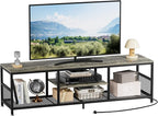 VECELO TV Stand with Power Outlets by VECELO