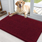 OLANLY Dog Door Mat for Muddy Paws 35x24, Super Absorbent Chenille Mud Mat | by OLANLY