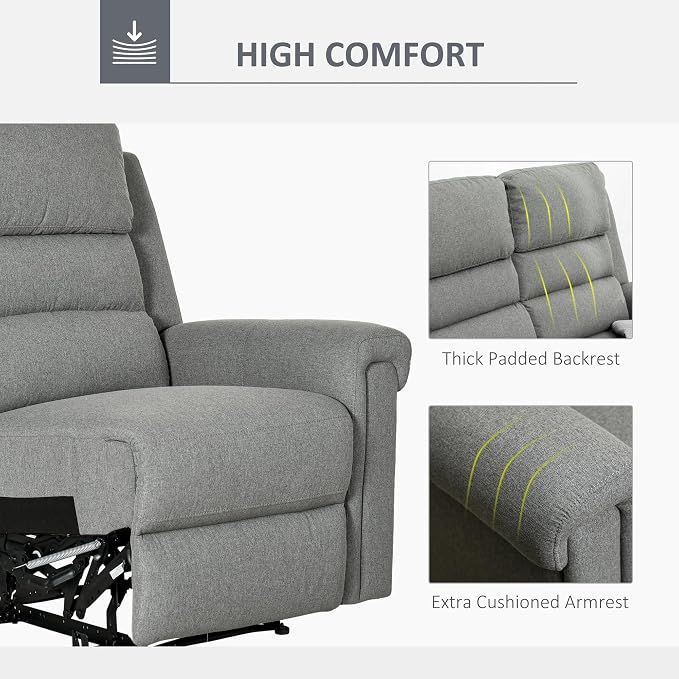 HOMCOM 2 Seater Recliner Sofa - Image 4