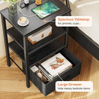 SUPERJARE Nightstand Set of 2, Bed Side Tables - Image 5