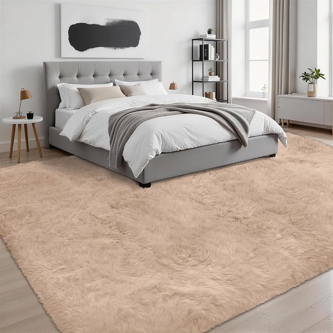 8x10 Area Rugs for Living Room Bedroom: Ultra Soft Fluffy Shag Rug Upgrade - Image 3