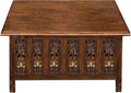 COTTON CRAFT Solid Wood Coffee Table – Ghanti Bells Hand Carved Center Table by COTTONCRAFT