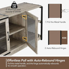 GarveeHome TV Stand for 65+ Inch TV, Rustic Entertainment Center TV Media - Image 3