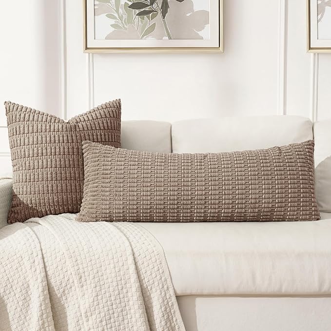 MIULEE Lumbar Corduroy Throw Pillow Cover - Image 3