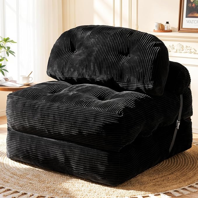 Folding Sofa Bed, Convertible Sleeper Chair by Vellorise