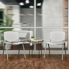 Flash Furniture HERCULES Series 880 lb. Capacity White Plastic Stack Chair - Image 7