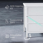 Huuger 9 Drawer Dresser, 47 Inch TV Stand - Image 9
