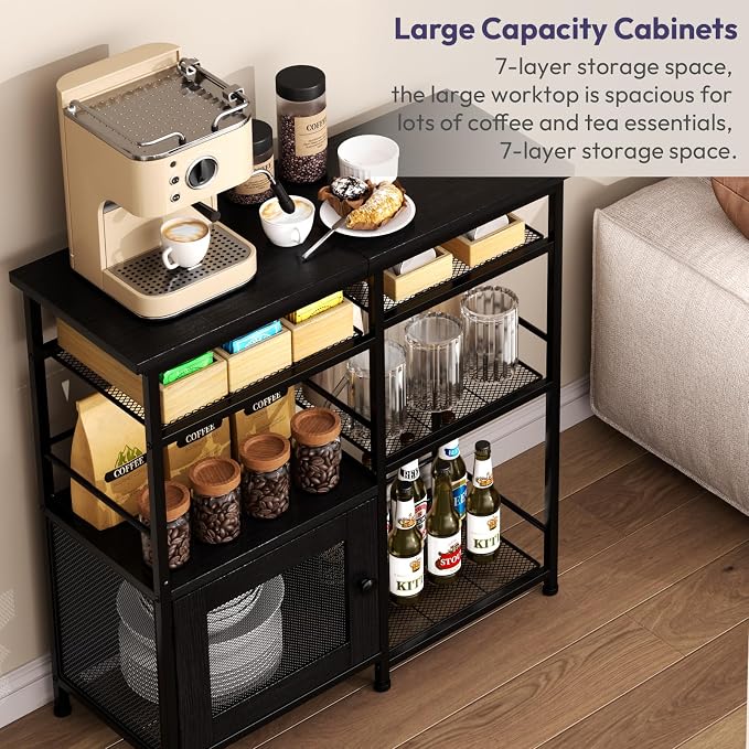 SWTYMIKI Coffee Bar Cabinet Station - Image 6