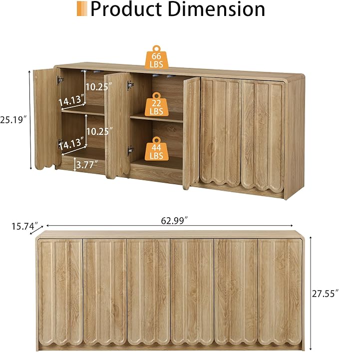 ORRD Sideboard Buffet Cabinet - Image 2