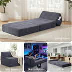 Kasunpul Folding Sofa Bed with Pillow, Memory Foam Fold Out Chair Bed, - Image 7