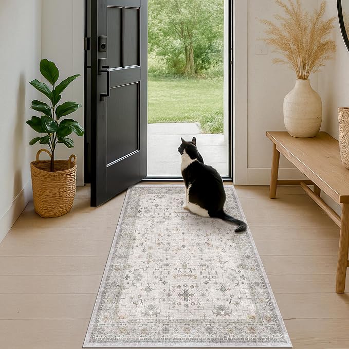 Boho 3x6 Large Bathroom Rug - Image 6