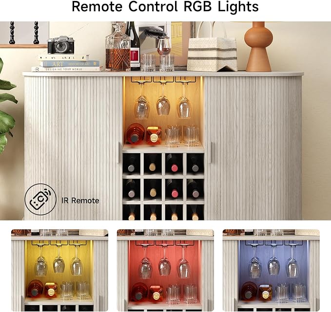 ONBRILL 55" Wine Bar Cabinet - Image 6