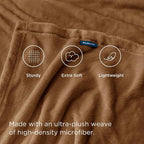 Bedsure GentleSoft Brown Throw Blanket - Image 4